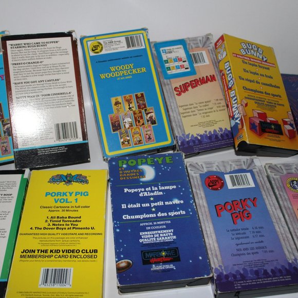 VHS Vintage (superman, popeye, porky pig, bugs bunny, humpty dumpty,...) - Picture 8 of 10